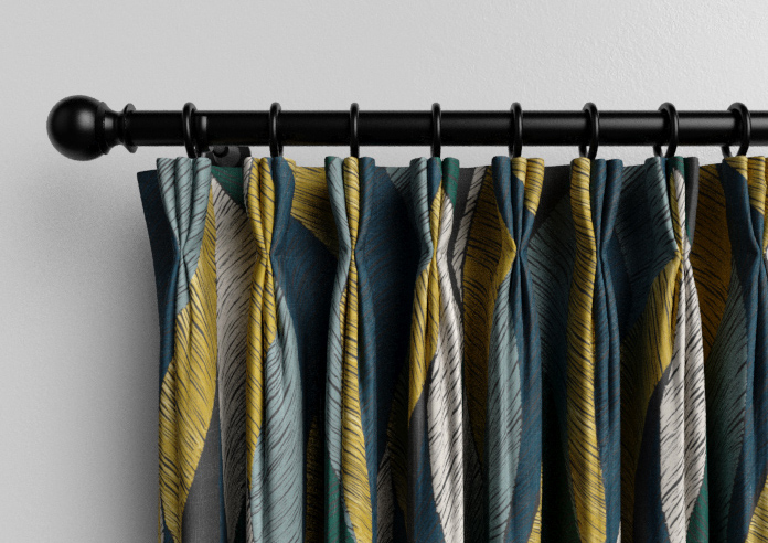 Anthurium, Teal - Made to Measure Curtains - Image 11